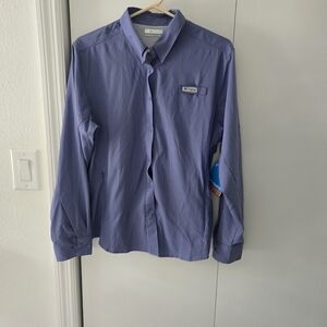 Columbia Women's Long Sleeve Button Shirt - Periwinkle